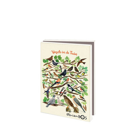 Kaartenmapje Vogels in de tuin