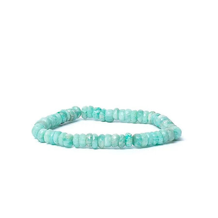 Armband amazoniet facet