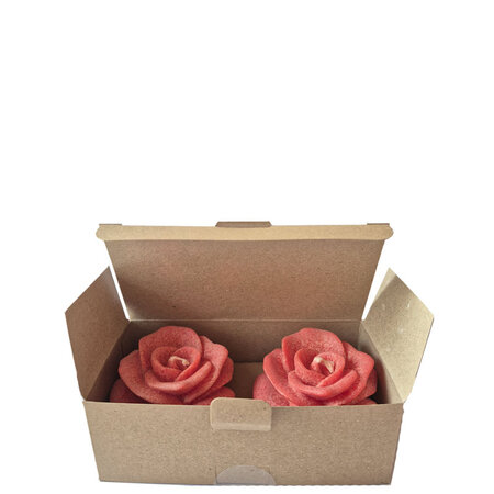 Kaarsen rozen rood/2