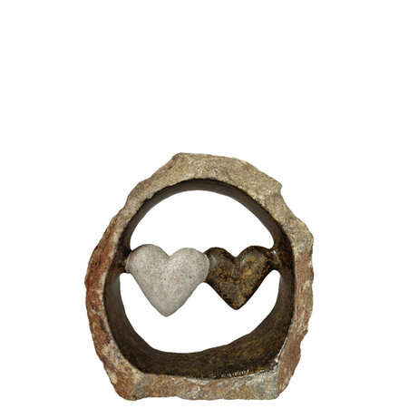 Hearts in ruwe steen