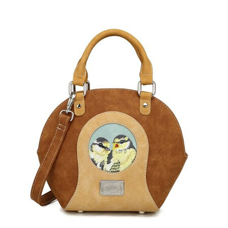 Hand-/ schoudertas Best Friends cognac