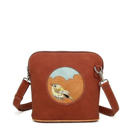 Crossbody Lucky bird oranje
