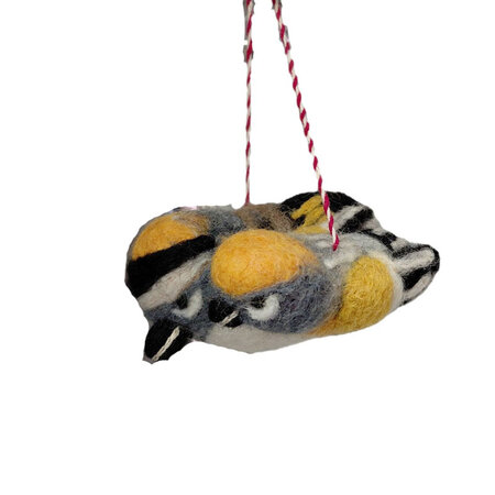 Vogel moeder en kind vilt