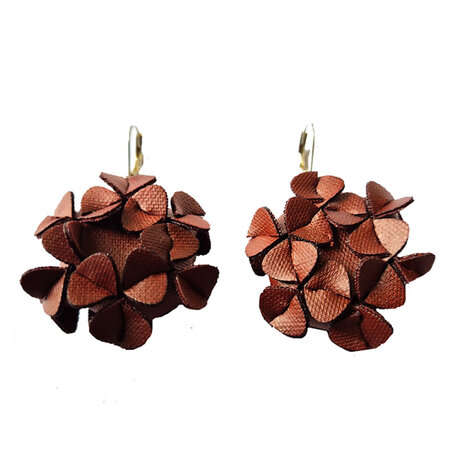 Oorbellen L Iris Metallic rust