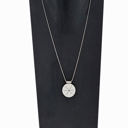 Zilveren ketting met hanger Persoonlijkheid