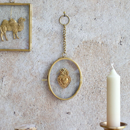 Fotolijstje messing  ovaal