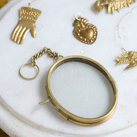 Fotolijstje messing  ovaal