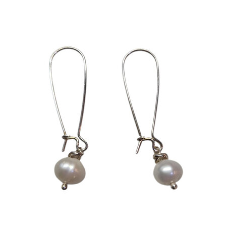 Oorbellen zilver Arco