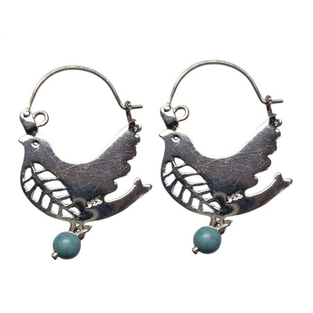 Oorbellen zilver Palo