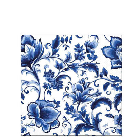 Servetten Delft Blue Florals 33