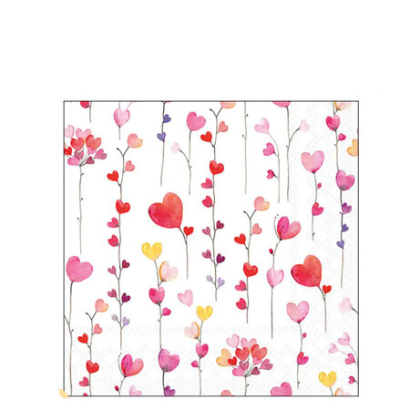 Servetten Heart garlands 33