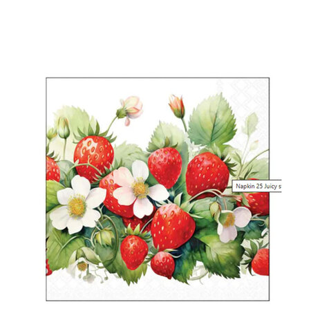 Servetten Juicy strawberries 33