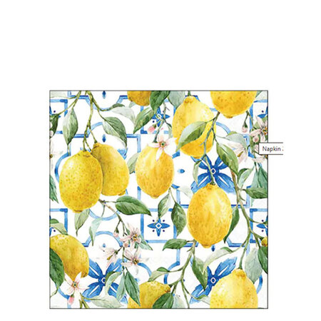 Servetten Mediterranean lemons 33