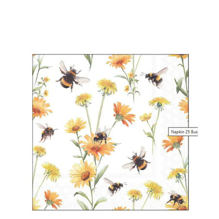 Servetten Busy bees 33