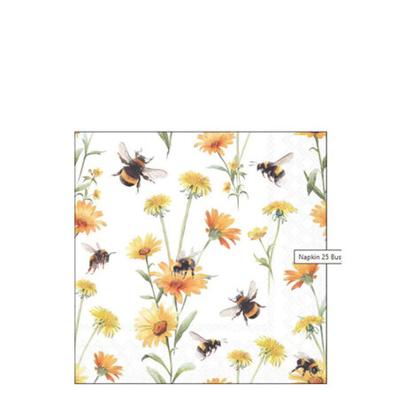 Servetten Busy bees 25
