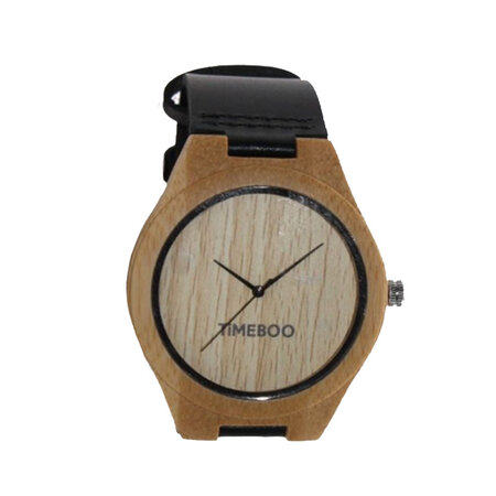 Horloge BIG zwart zonder cijfers