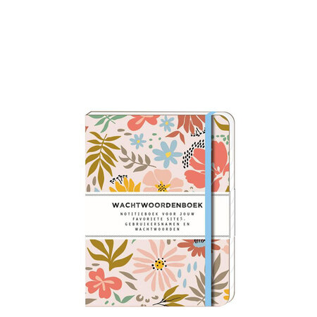Wachtwoorden boekje Soft Floral