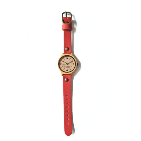 Horloge bamboe M terra