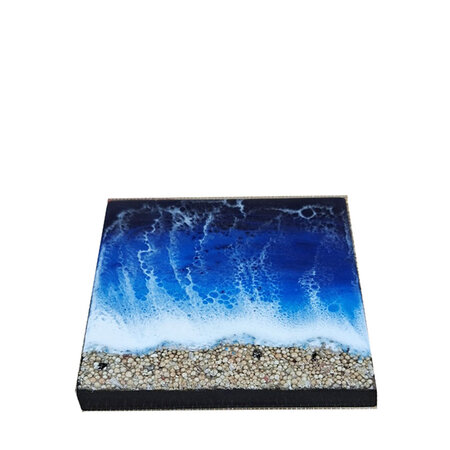 Onderzetter blue vierkant