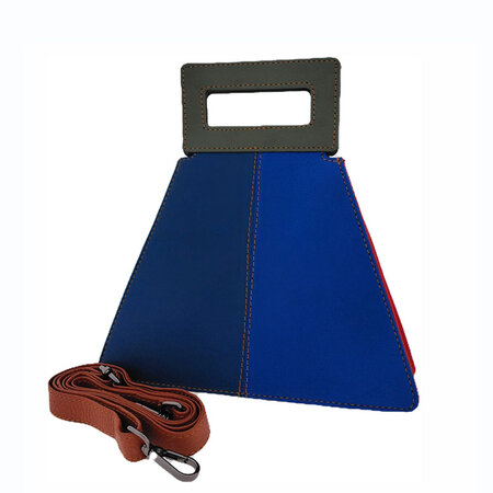 Tas restleer blauw blauw