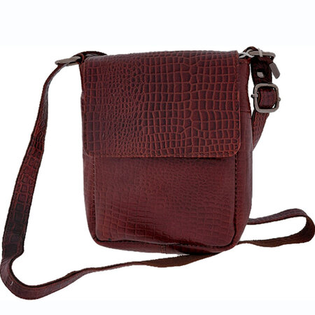 Schoudertas bruin print