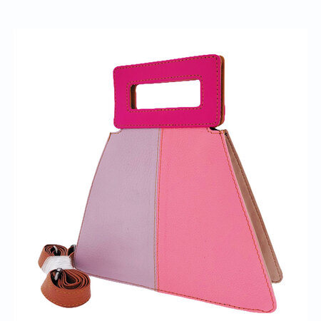 Tas restleer rood paars