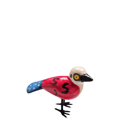 Troostvogel rood wit