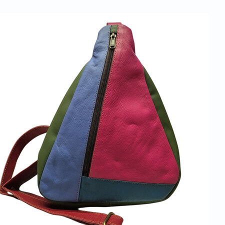 Rugtas fuchsia blauw