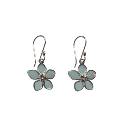 Oorhangers zilver pastel