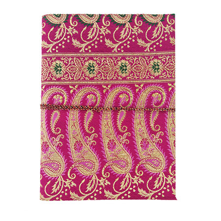 Sari notebook XL fuchsia paisley