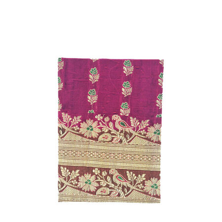Sari notebook L fuchsia duif