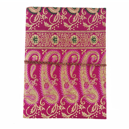 Sari notebook XL fuchsia paisley
