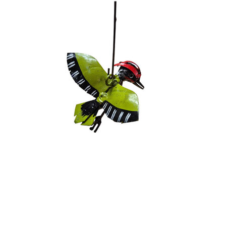 Hangende groene specht  scrapmetal