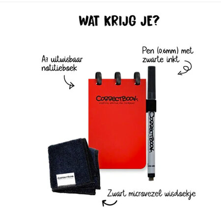 Correctbook Pocket A7 Red
