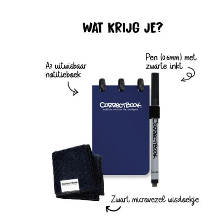 Correctbook Pocket A7 Midnight blue