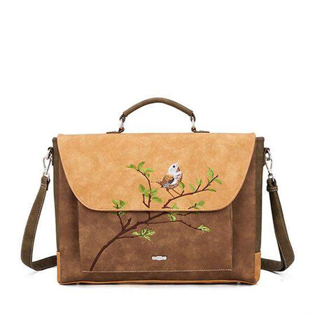 Tas Busy Bird bruin beige
