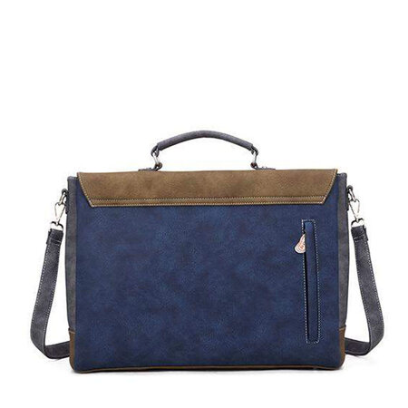 Tas Busy Bird blauw groen