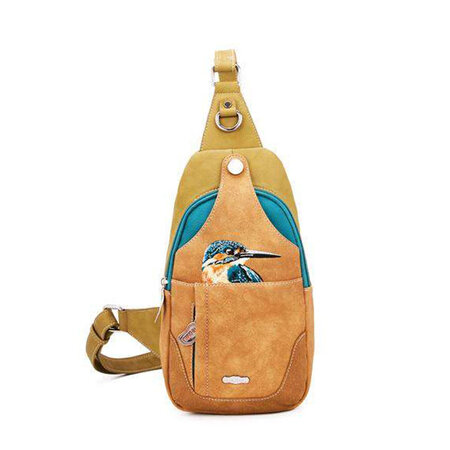 Tas Carol groen teal bruin