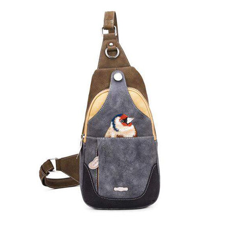Tas Carol groen beige grijs