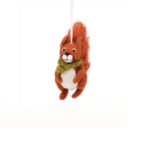 Hanger eekhoorn groene das