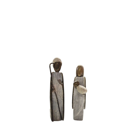 Maria en Jozef serpentijnsteen