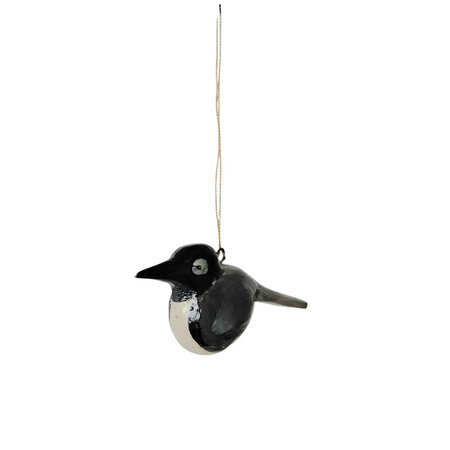 Troostvogel hangend zwart
