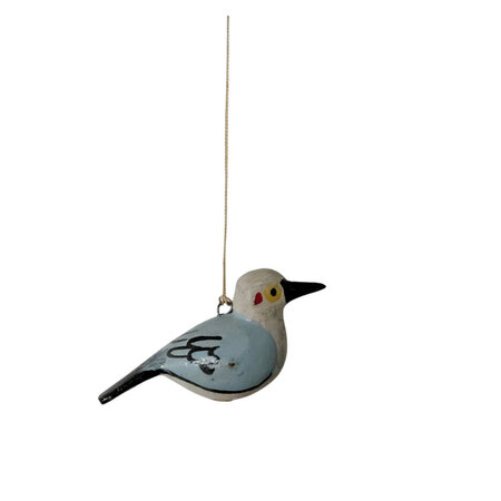 Troostvogel hangend blauwe vleugels