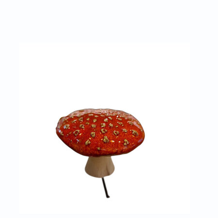 Paddenstoel keramiek rood