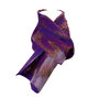 Sjaal gevilt op sarizijde paars