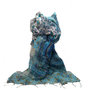 Sjaal deco lichtblauw (4)