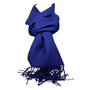 Sjaal  blauw alpaca
