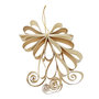 Kerstbloem karton hangend 