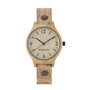 Horloge bamboe M kurk streep (5)