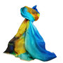Sjaal zijde digi blauw geel (7)